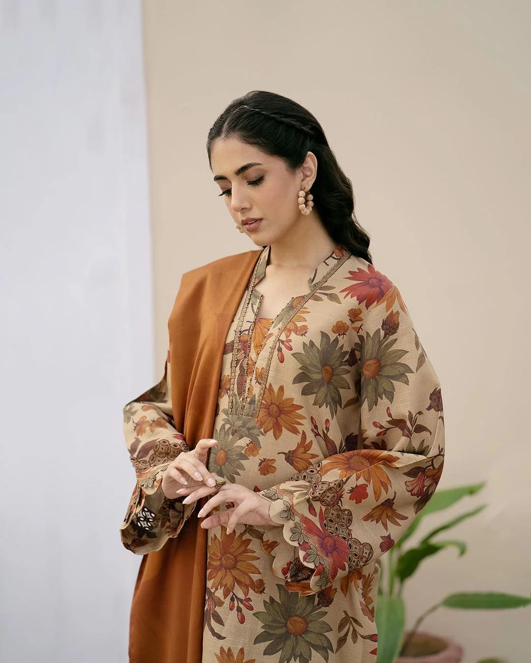 Beige Sunflower ZB-1007 - Image 3